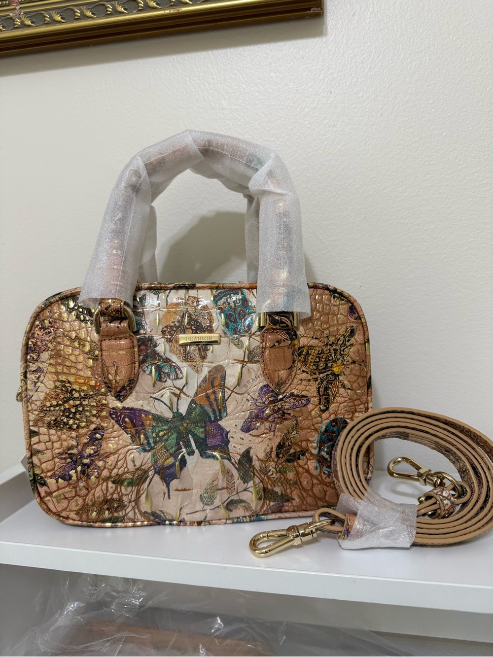 Brahmin Mara Hill Garden Melbourne Leather Satchel - Picture 2 of 14